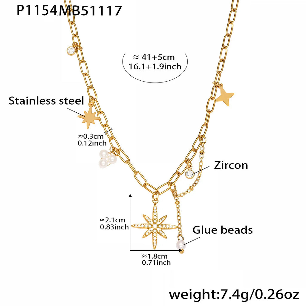 Starburst Charm Necklace