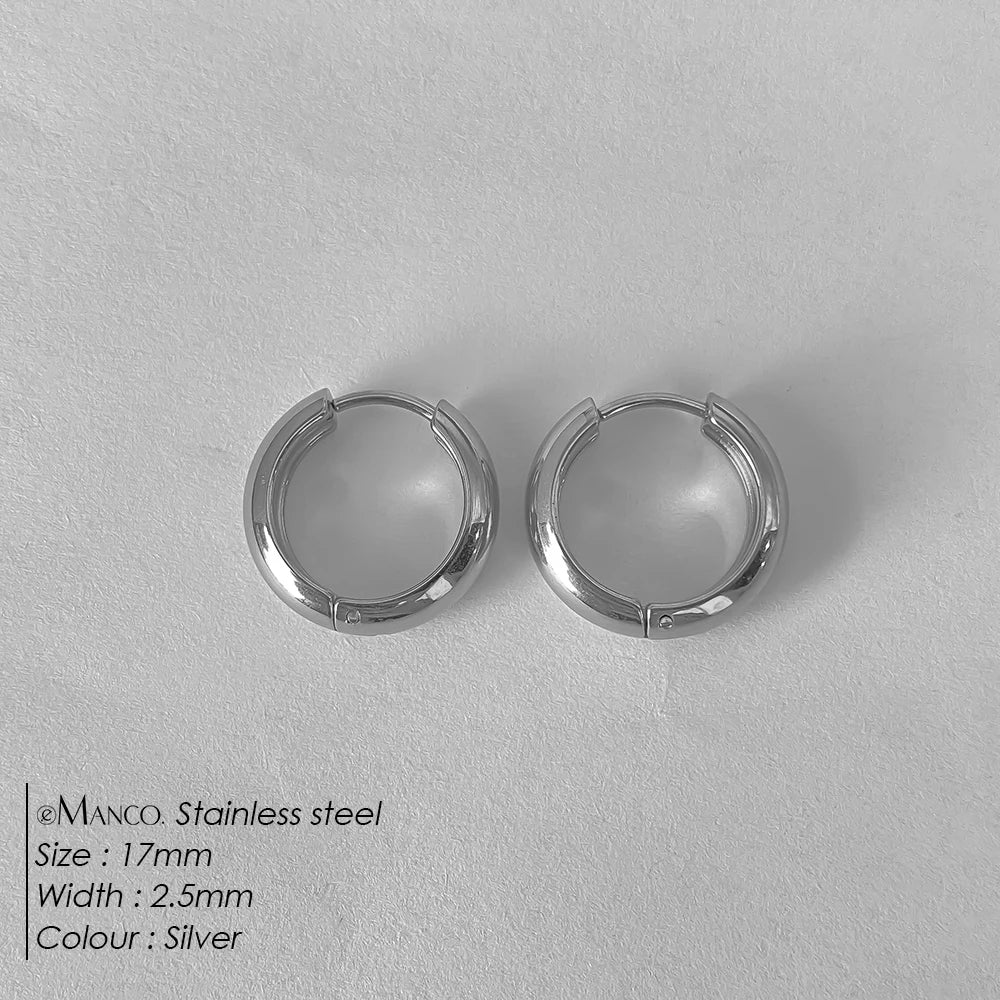 Wide Hoop Earrings