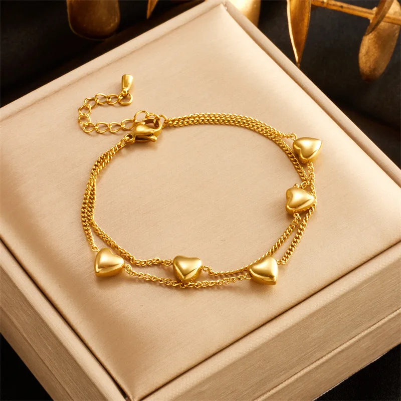 Puffy Heart Bracelet