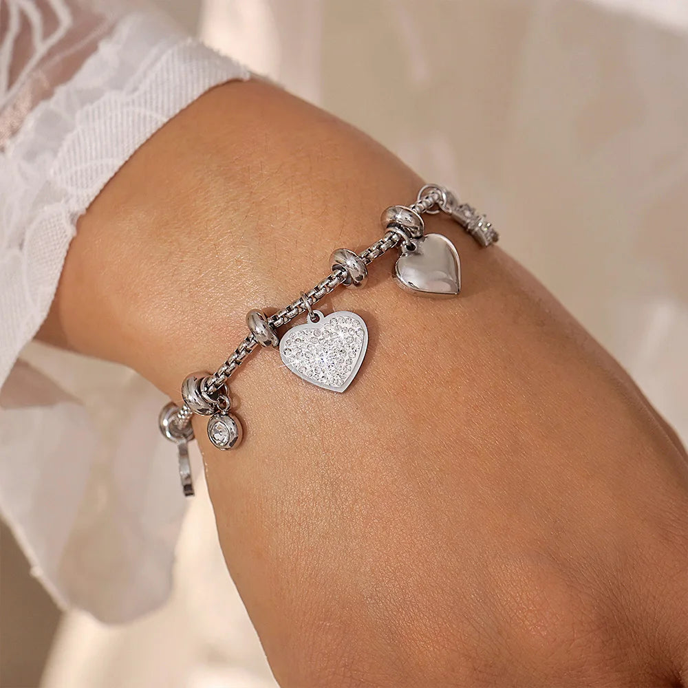 Heart Charm Bracelet