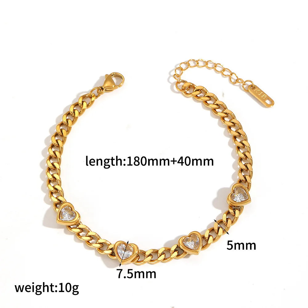 Chunky Heart Bracelet
