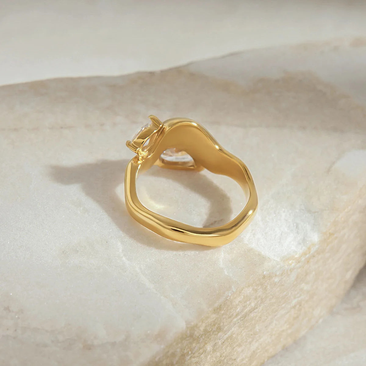 Irregular Teardrop Ring