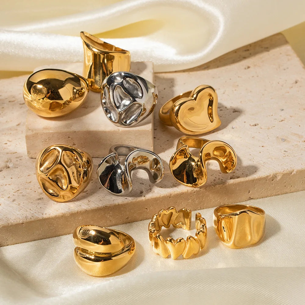 Chunky Gold Statement Ring