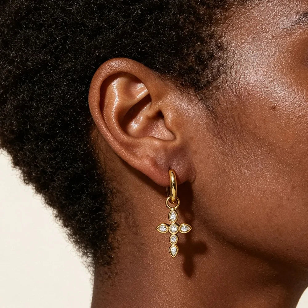 Cross Necklace & Earrings
