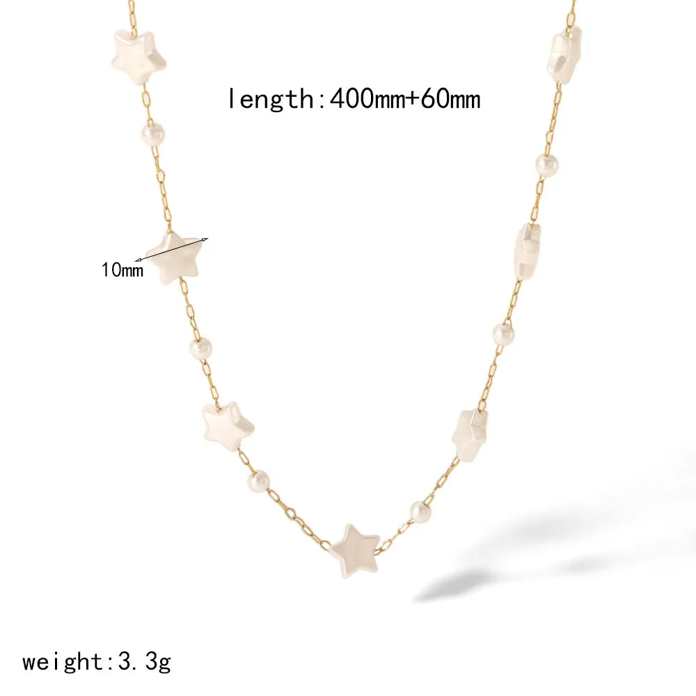Faux Pearl Necklace, Bracelet
