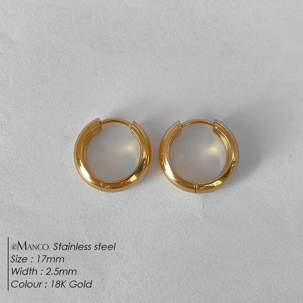 Wide Hoop Earrings