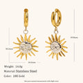 Sun Necklace, Bracelet, & Earrings