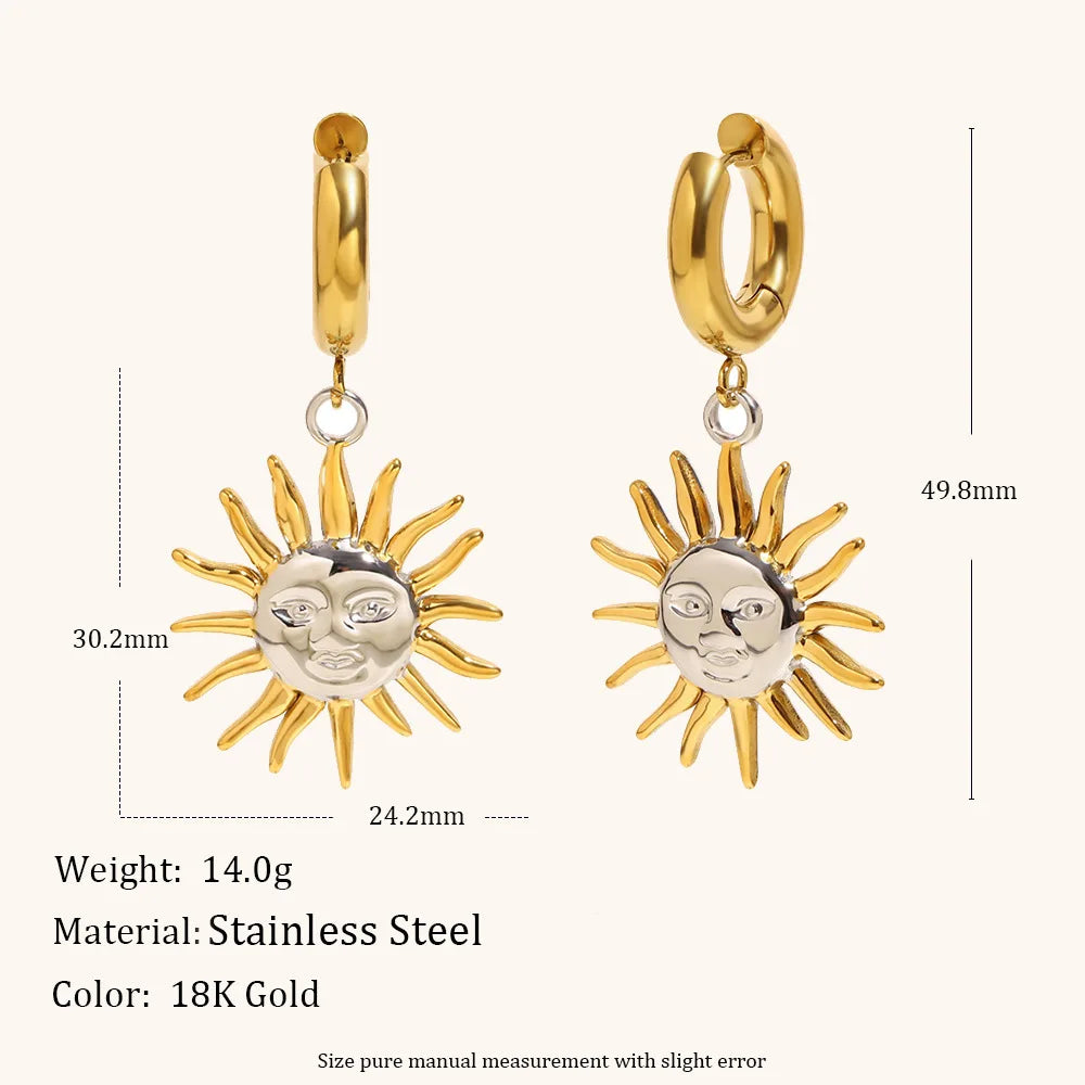Sun Necklace, Bracelet, & Earrings
