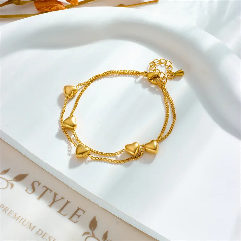 Puffy Heart Bracelet