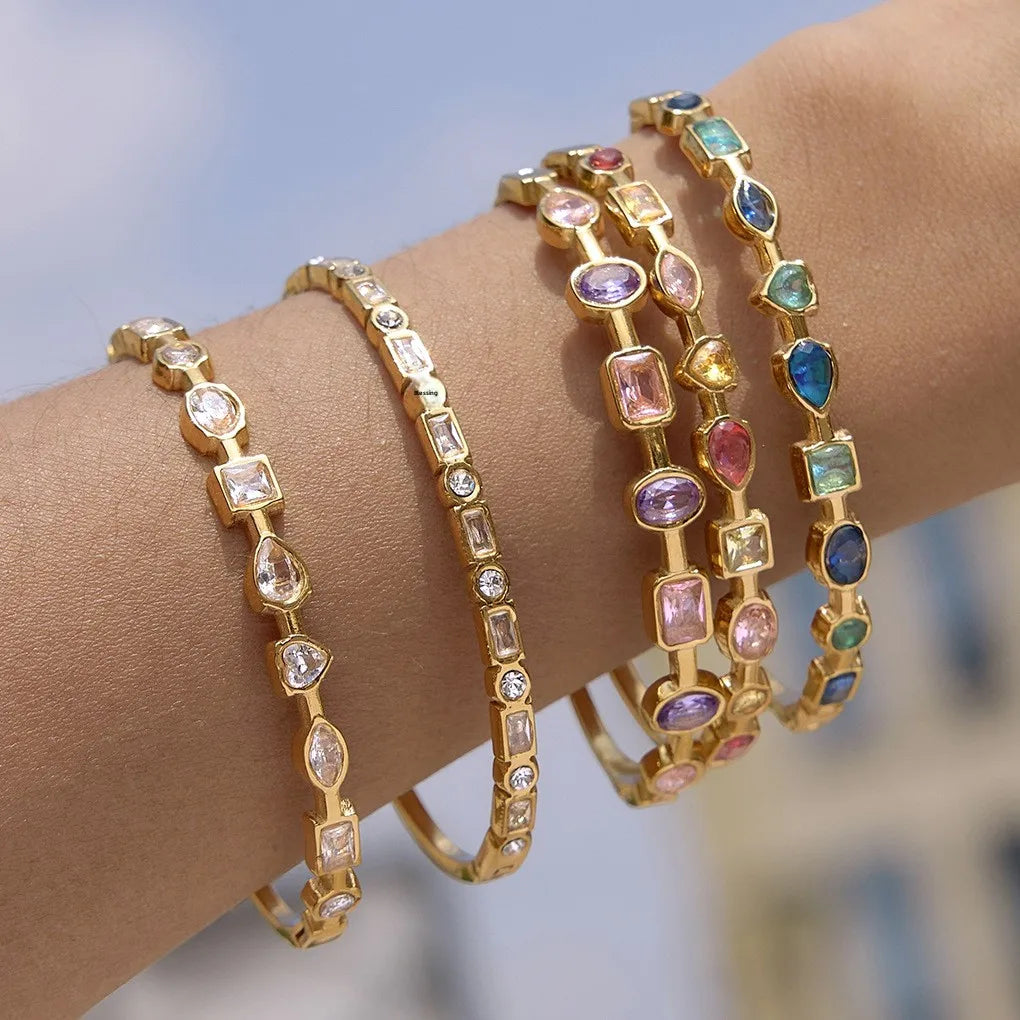 Multicolor Bangle Bracelet