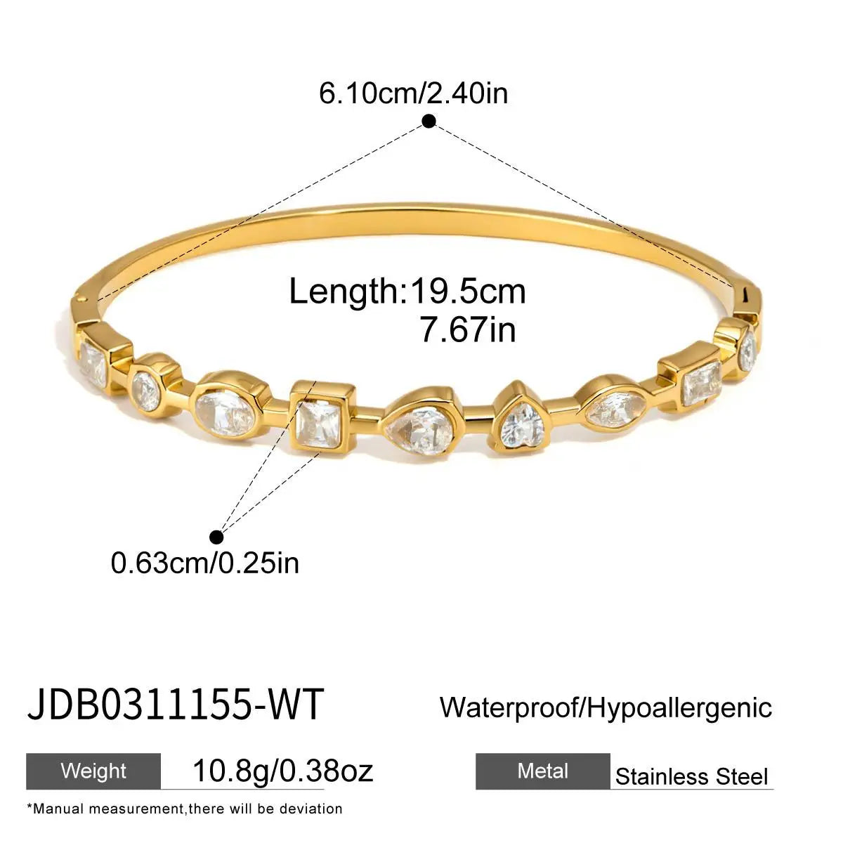 Multicolor Bangle Bracelet
