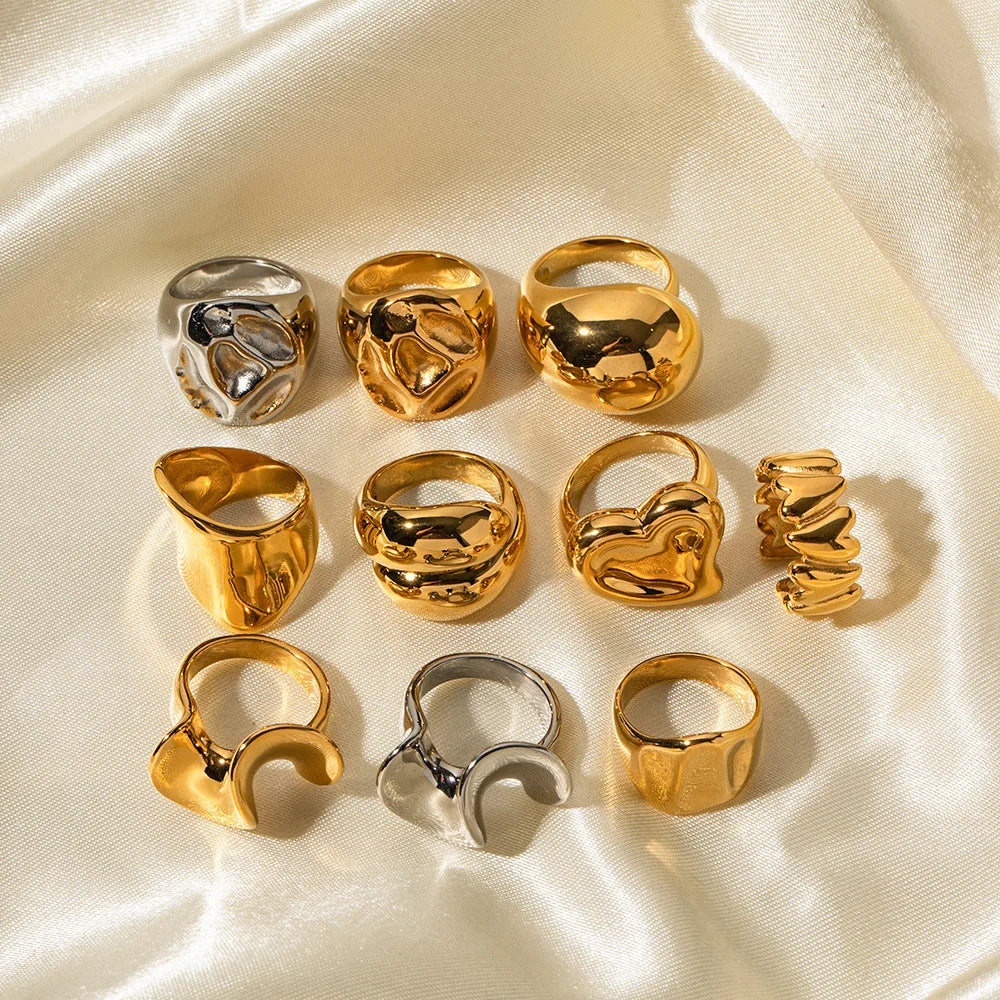 Chunky Gold Statement Ring