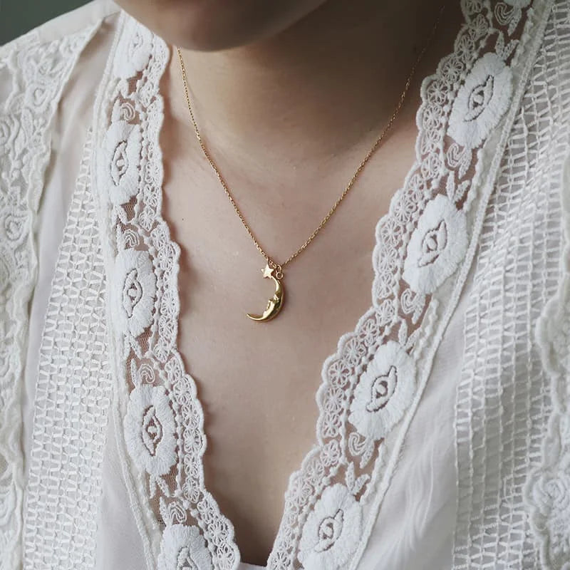Moon Pendant Necklace
