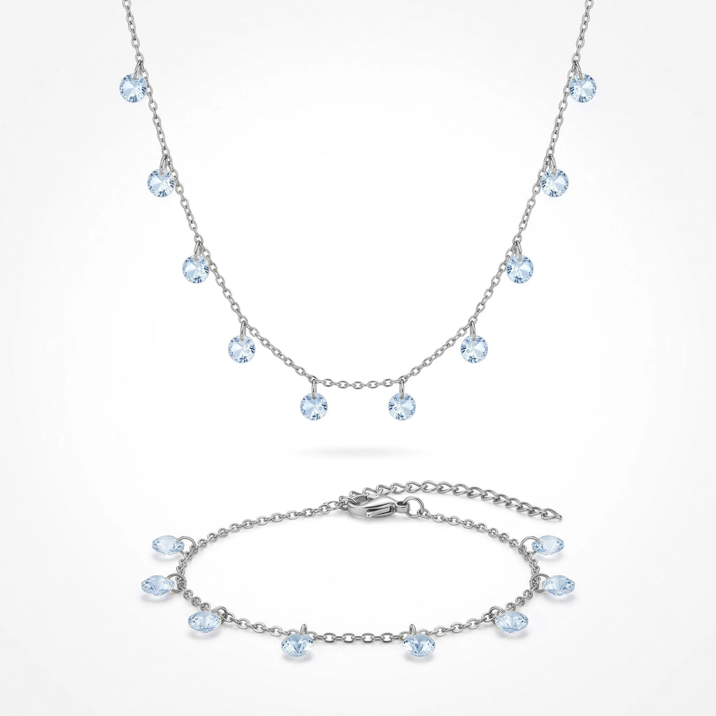 Teardrop Necklace/Bracelet Set