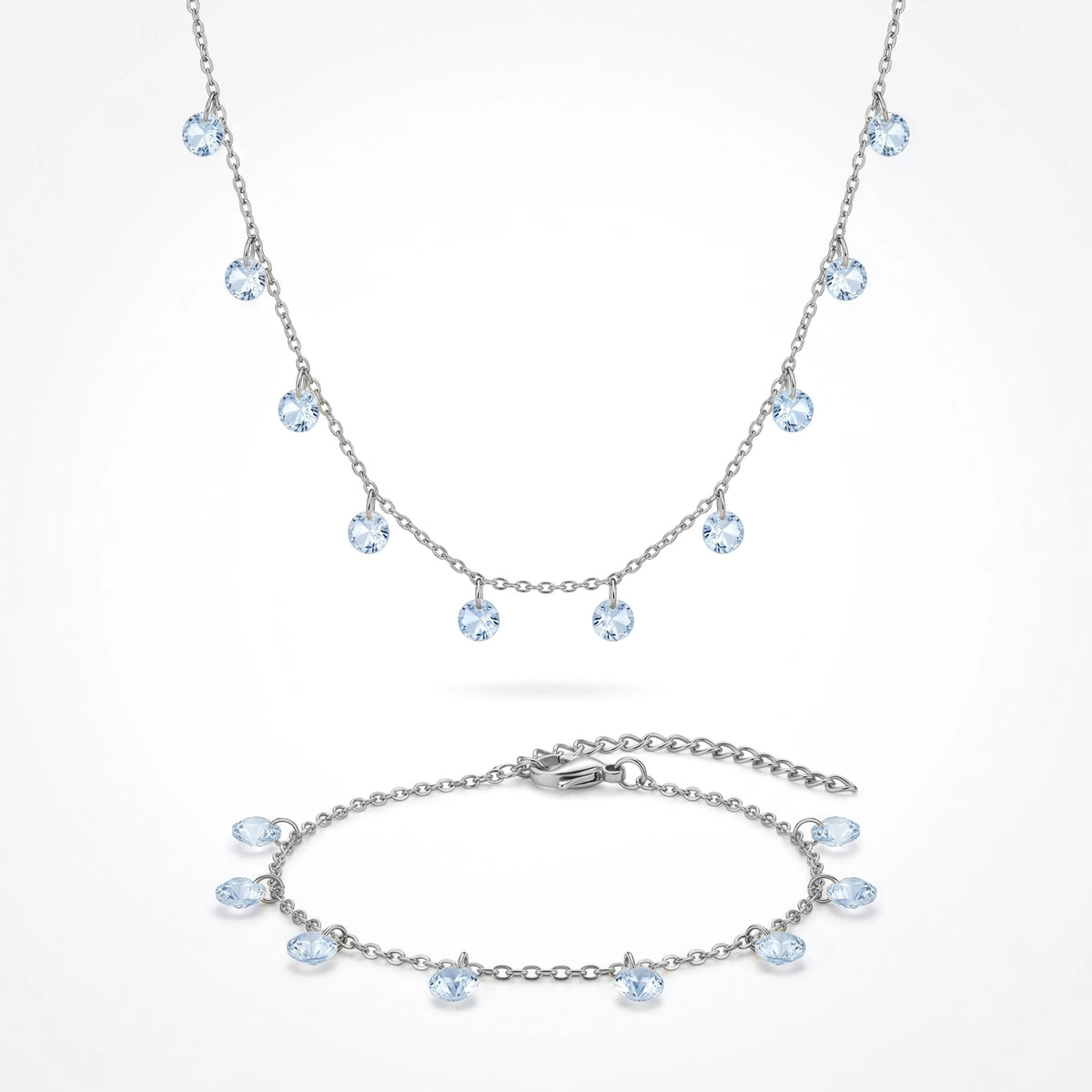 Teardrop Necklace/Bracelet Set