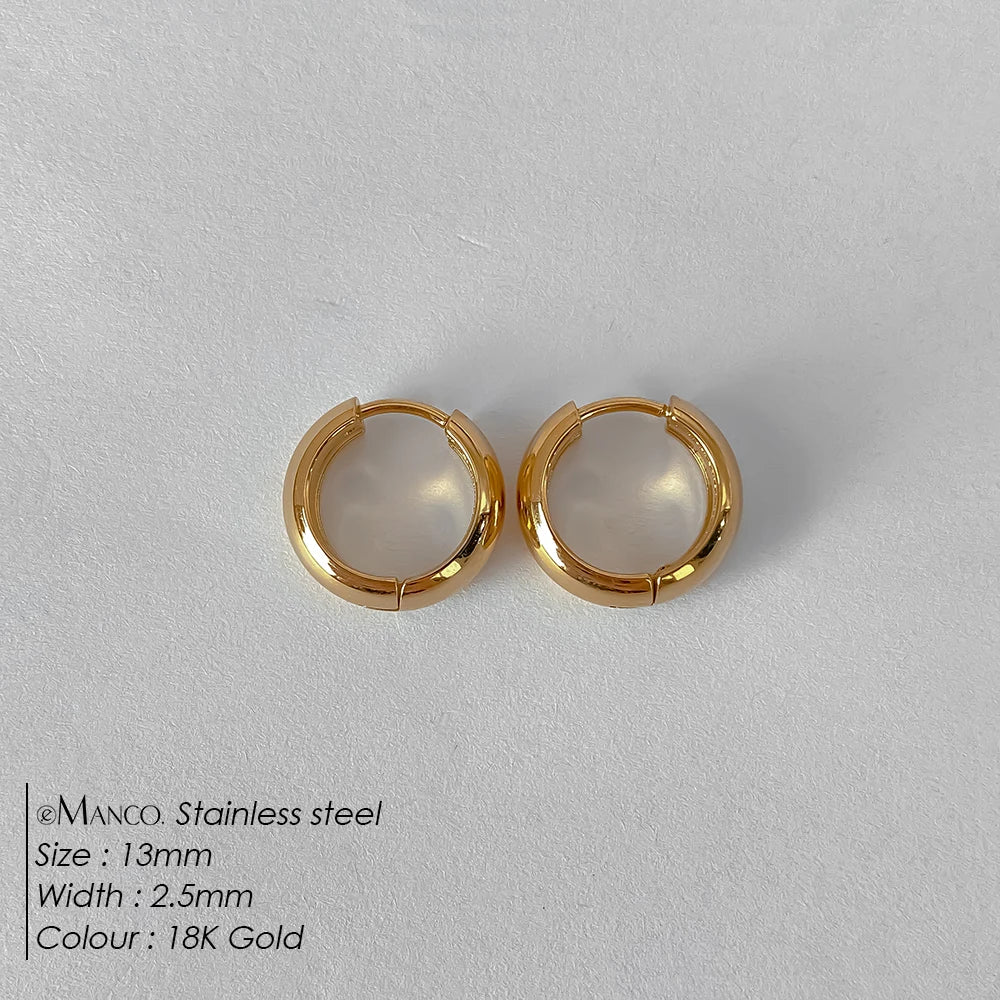 Wide Hoop Earrings