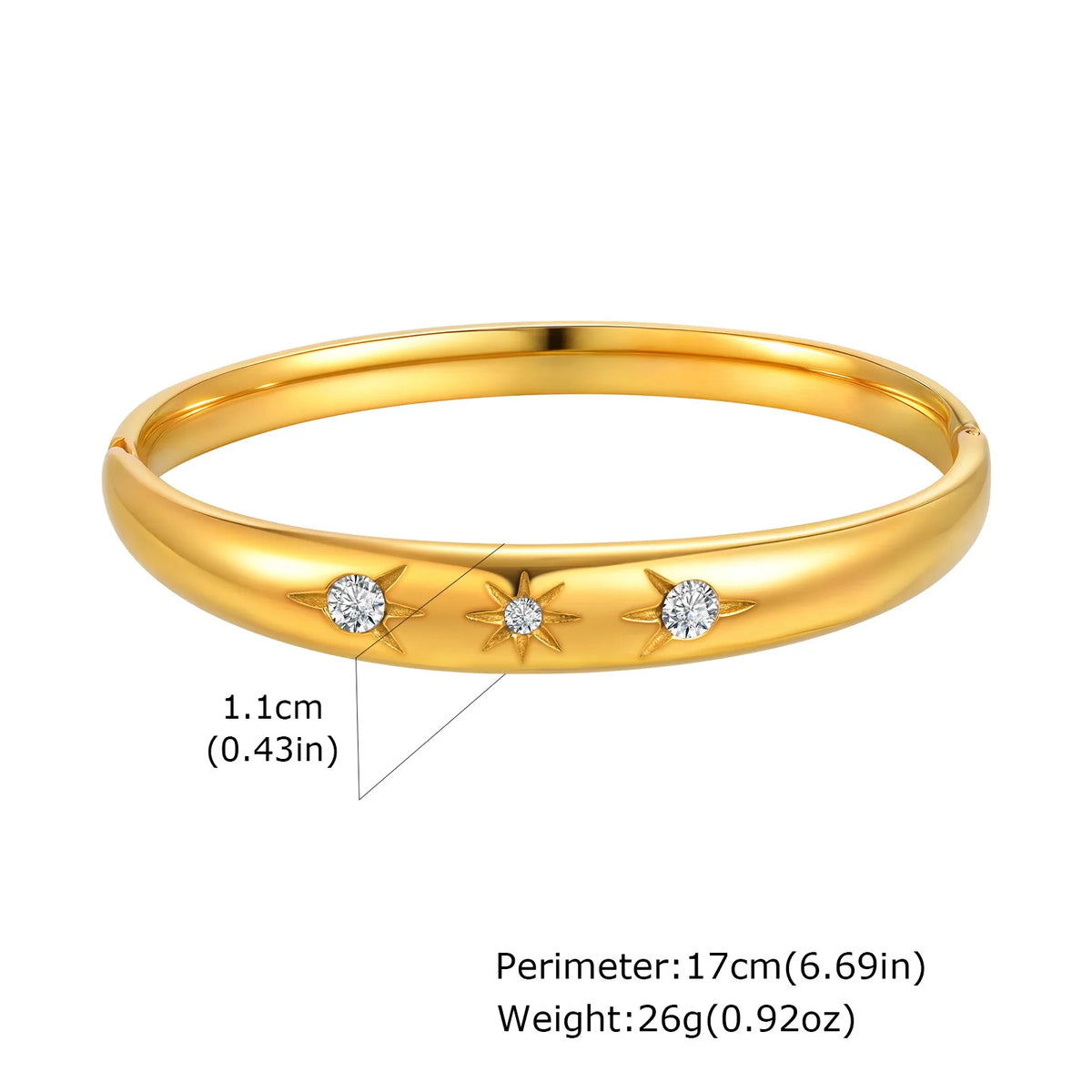 Star Bangle Bracelet