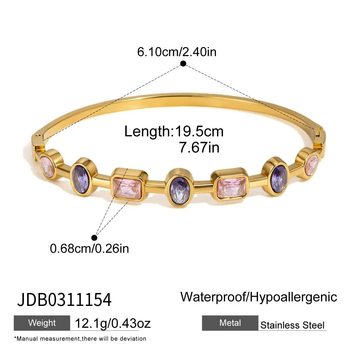 Multicolor Bangle Bracelet