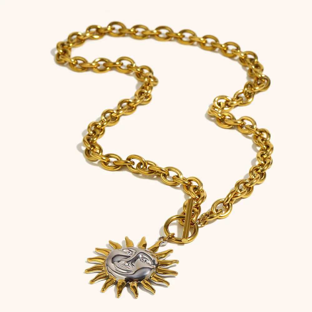 Sun Necklace, Bracelet, & Earrings