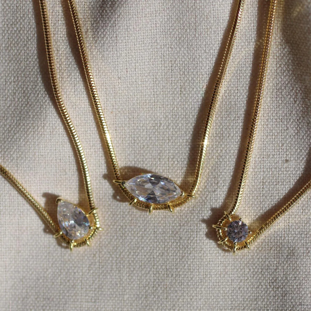 Marquise Pendant Necklace