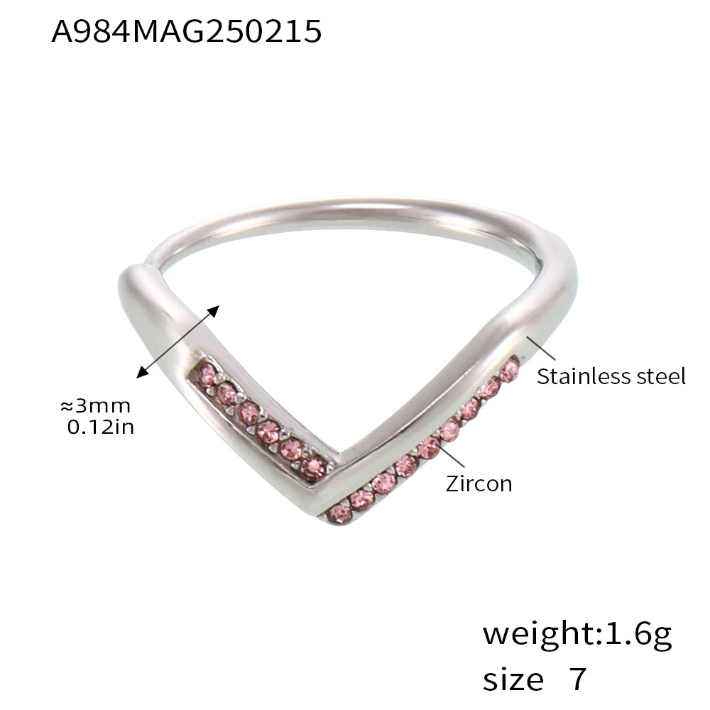 V Stacklable Ring