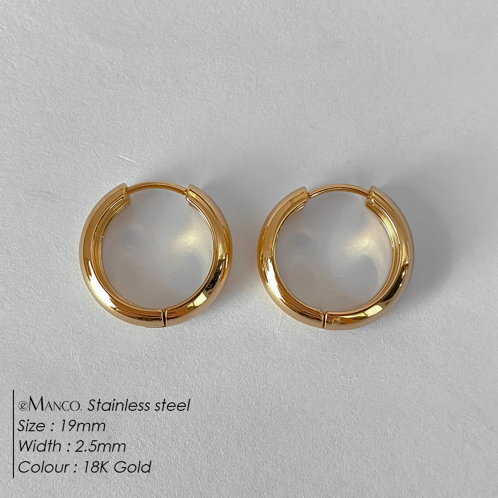 Wide Hoop Earrings