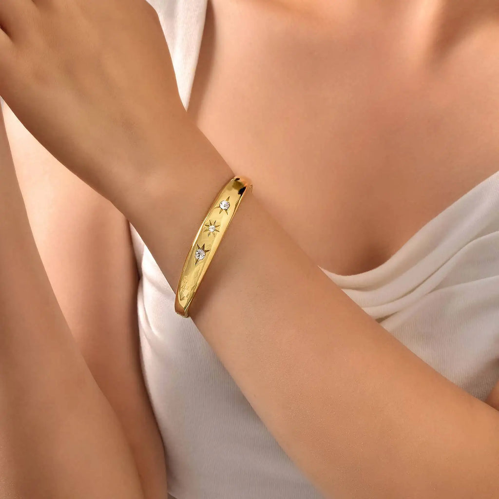 Star Bangle Bracelet