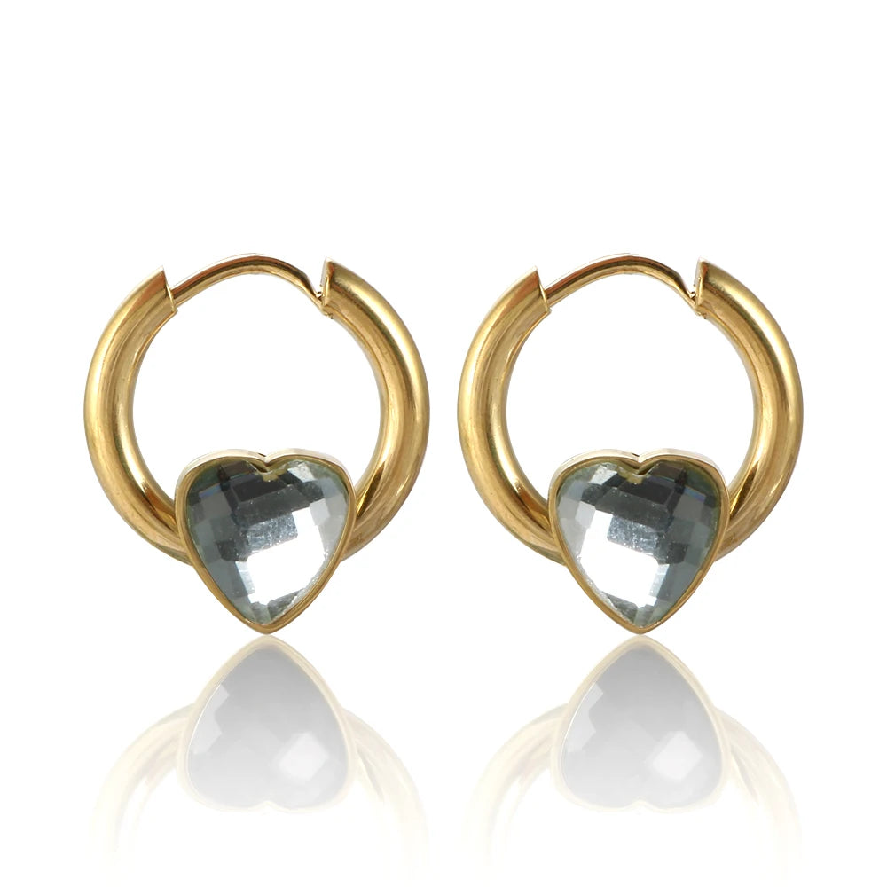 Heart Hoop Earrings