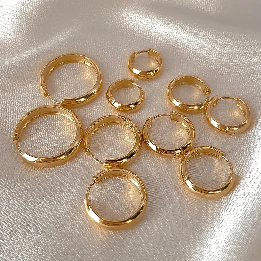 Wide Hoop Earrings