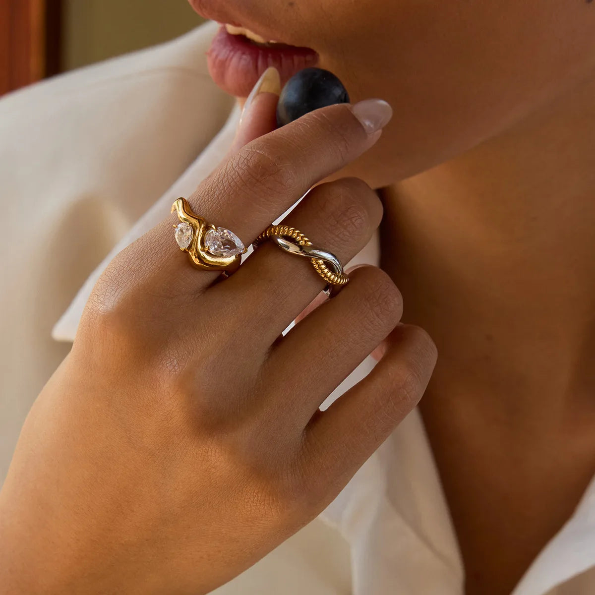 Irregular Teardrop Ring