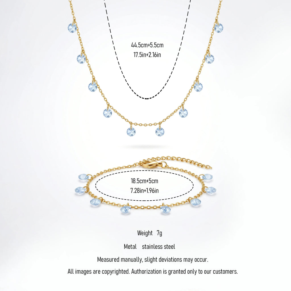 Teardrop Necklace/Bracelet Set