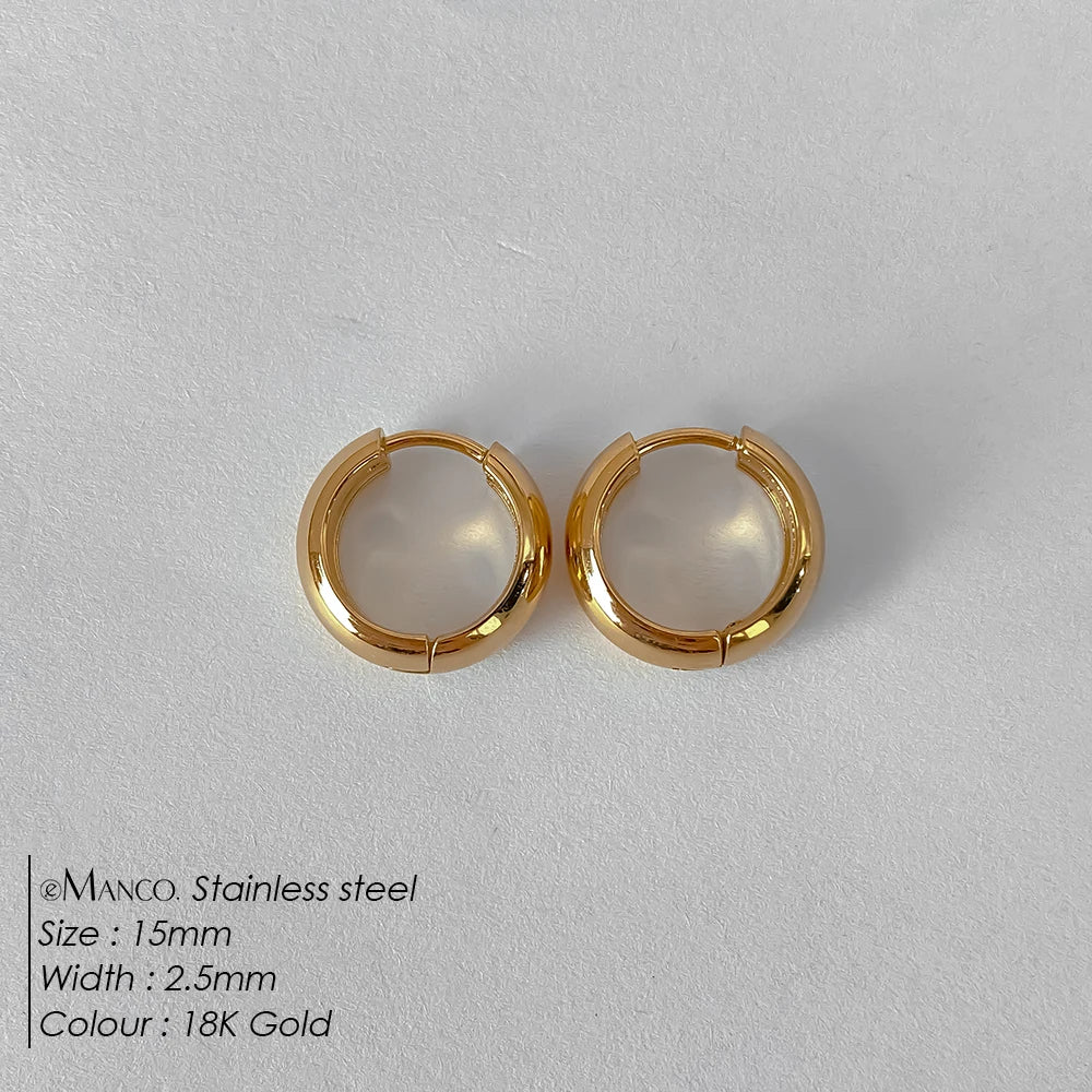Wide Hoop Earrings