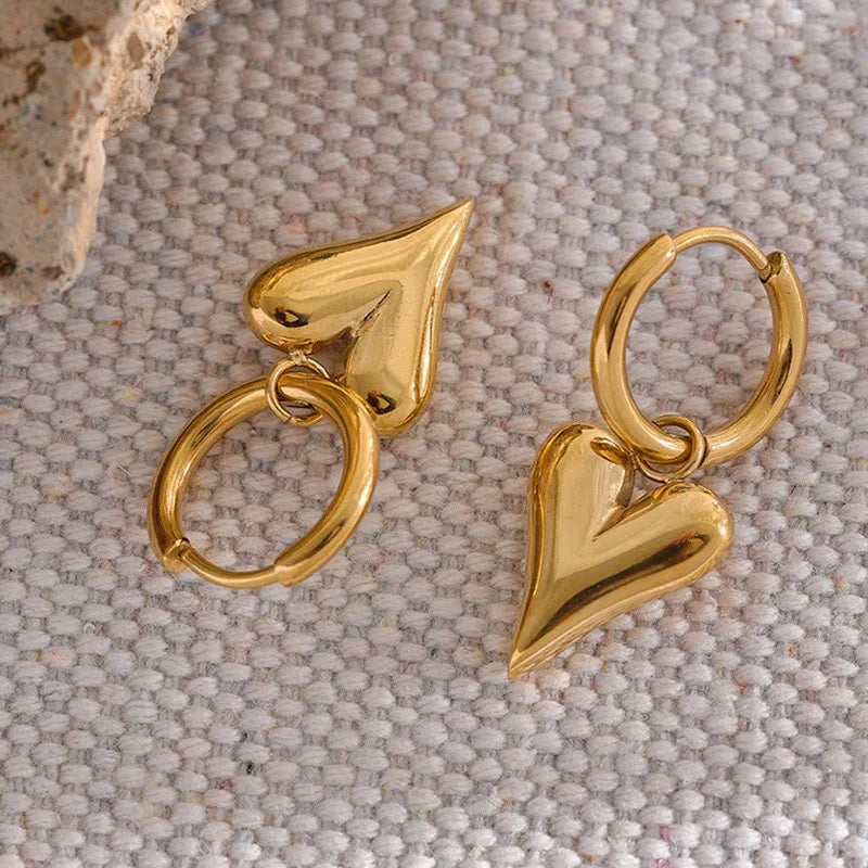 Puffy Heart Earrings