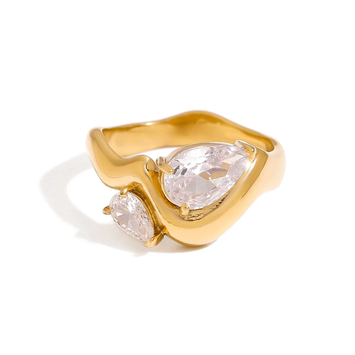 Irregular Teardrop Ring