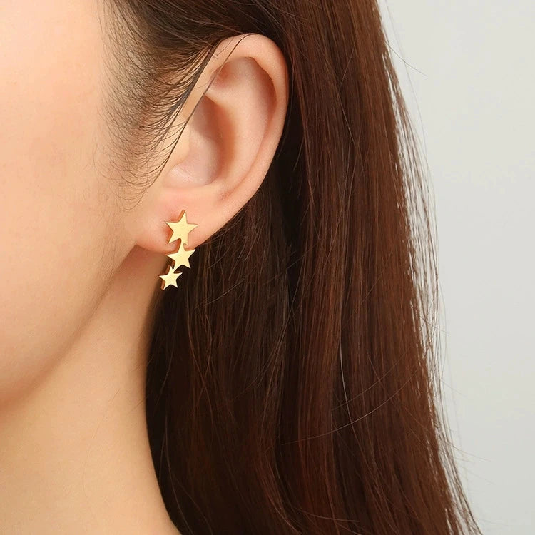 Star Drop Earrings