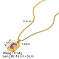 Square Pendant Necklace
