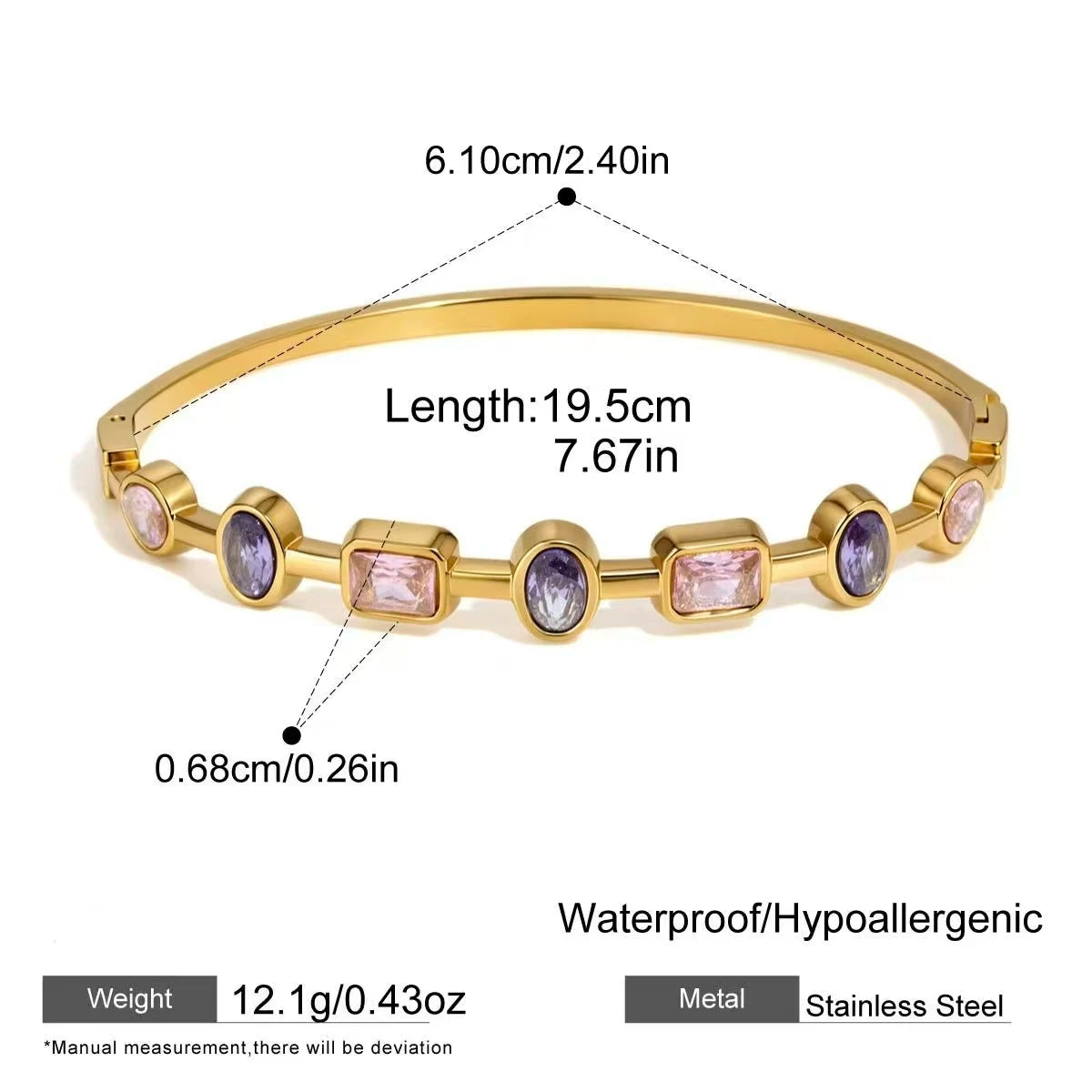 Multicolor Bangle Bracelet