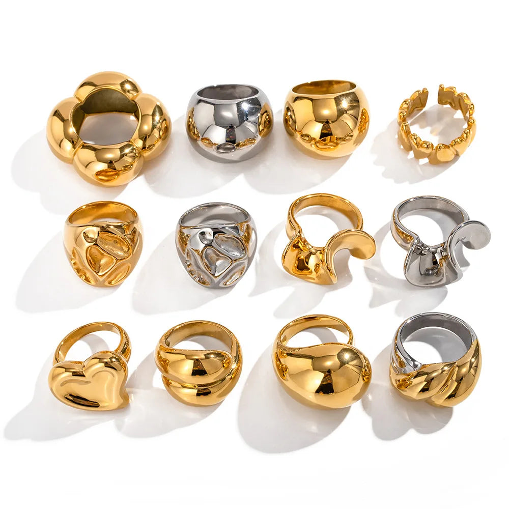 Chunky Gold Statement Ring