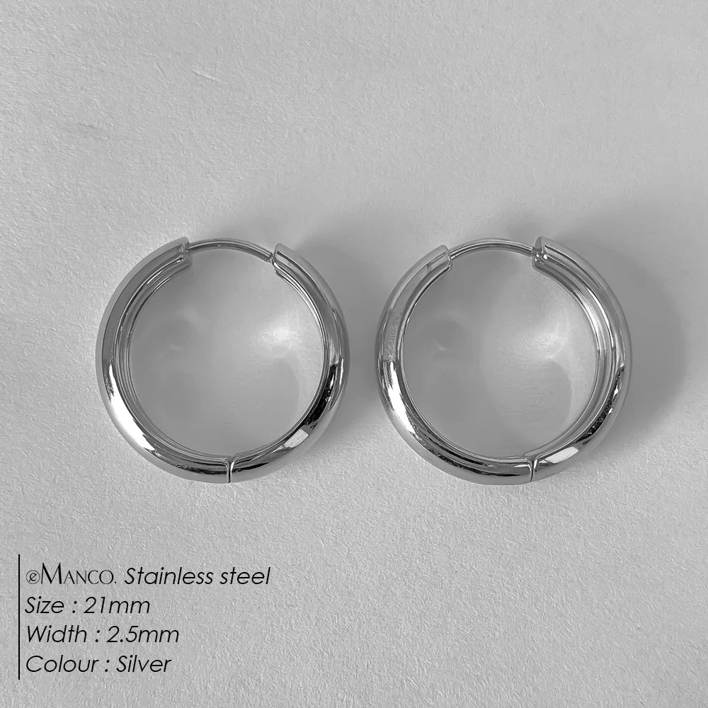 Wide Hoop Earrings