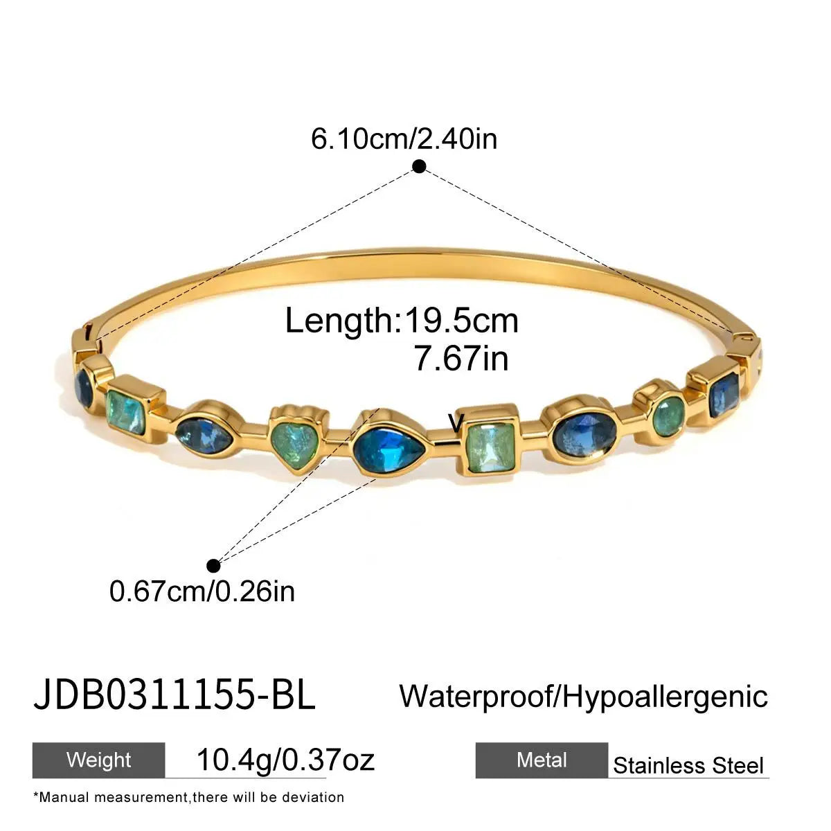 Multicolor Bangle Bracelet