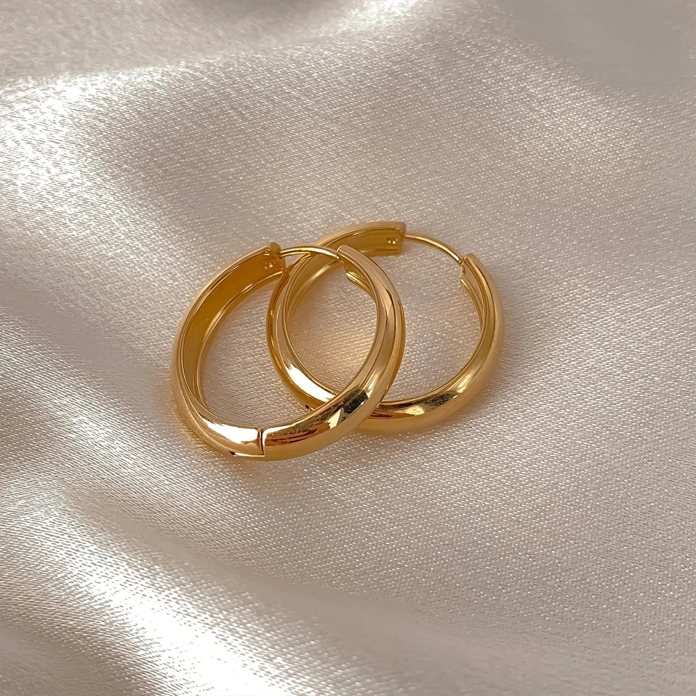 Wide Hoop Earrings