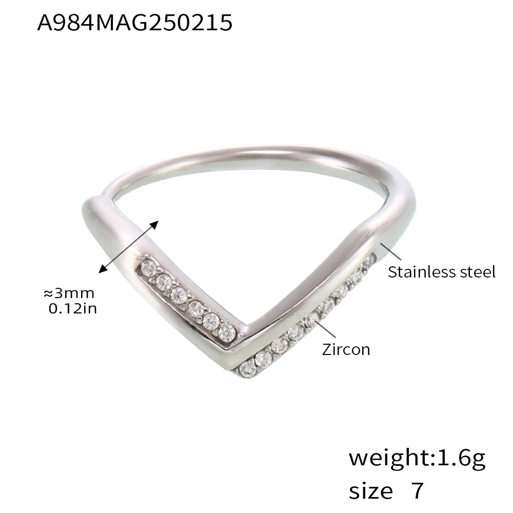V Stacklable Ring