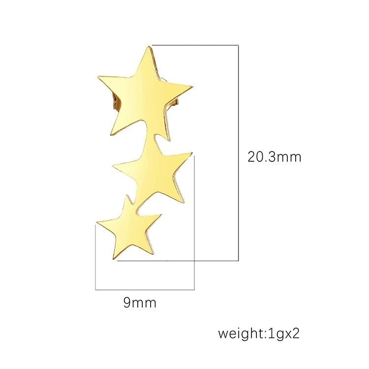 Star Drop Earrings