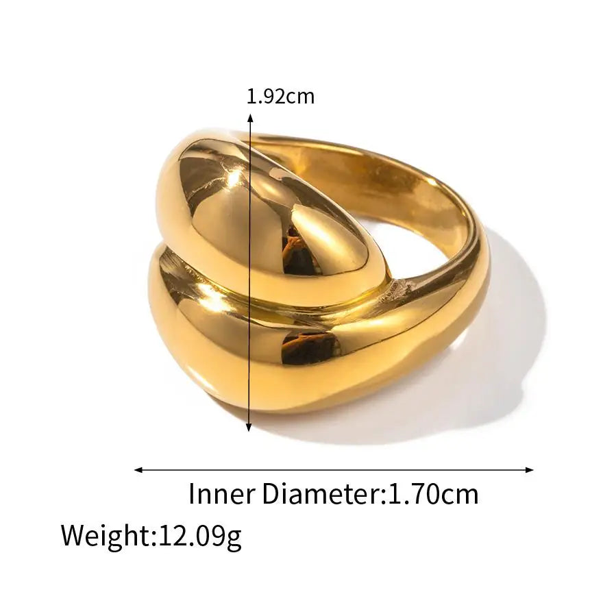 Chunky Gold Statement Ring