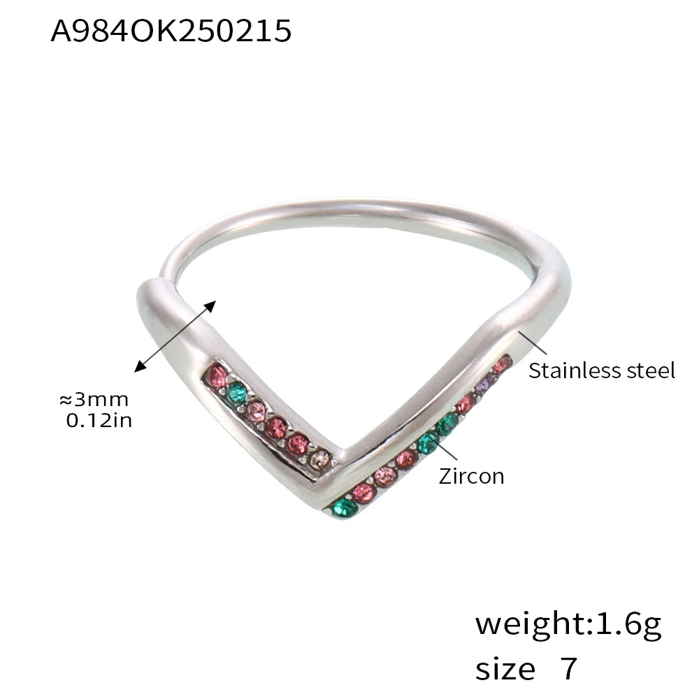V Stacklable Ring