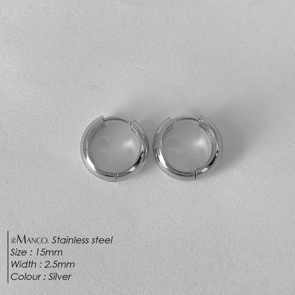 Wide Hoop Earrings