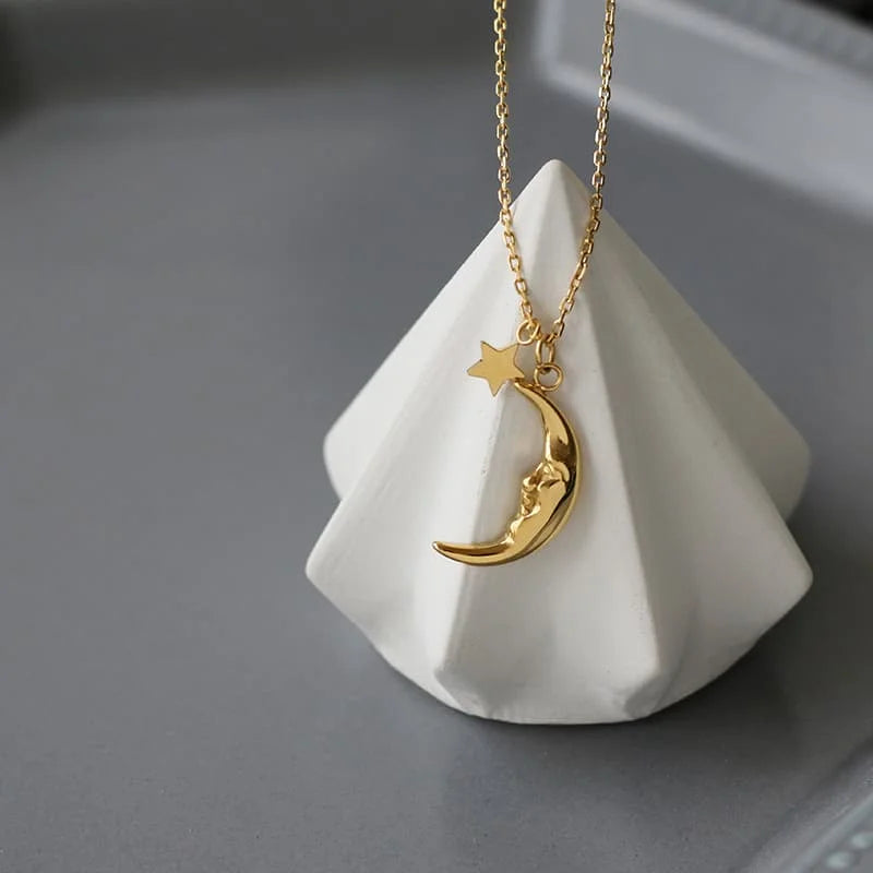 Moon Pendant Necklace