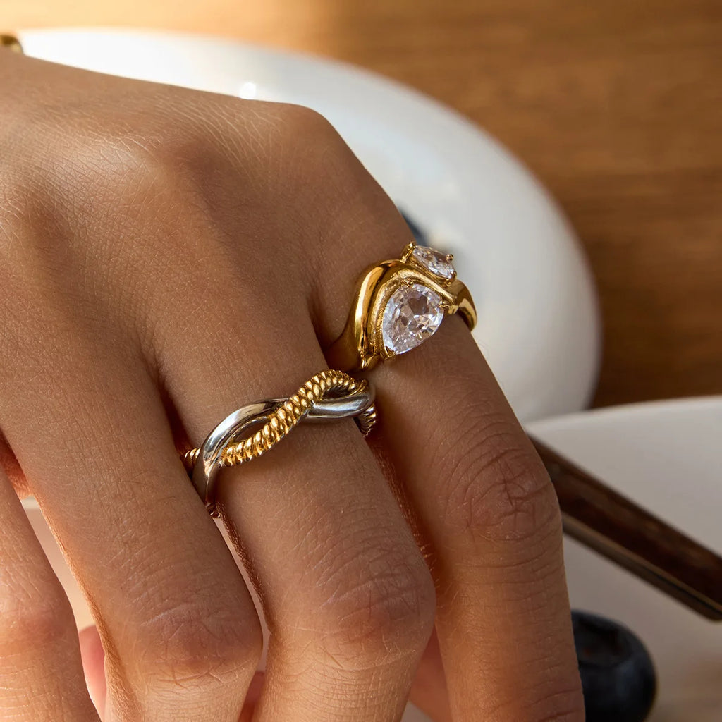Irregular Teardrop Ring