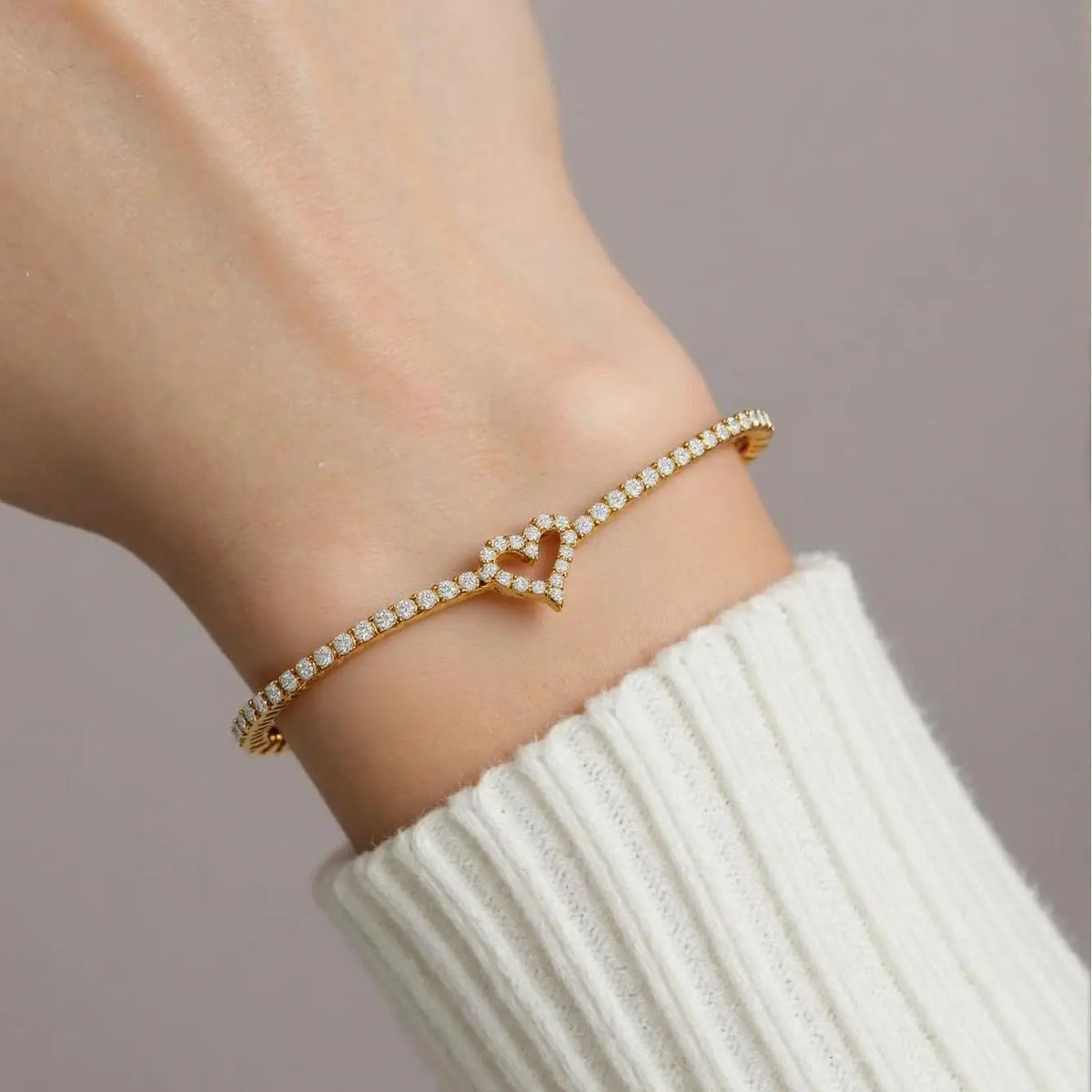 Chunky Heart Bracelet