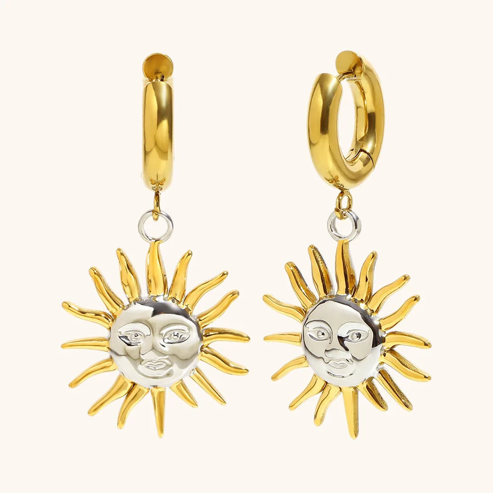 Sun Necklace, Bracelet, & Earrings